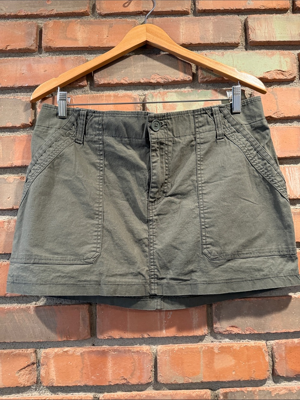 Women’s Olive Green Utility miniskirt